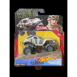 2018 Hot Wheels All Terrain Star Wars Character Cars Rey Die-Cast Toy New
